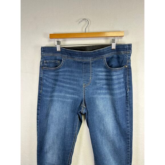 Woman's Flex Fit Recreation Skinny Jeans -‎ Size 12 Elastic Waistband Normcore - Picture 3 of 9